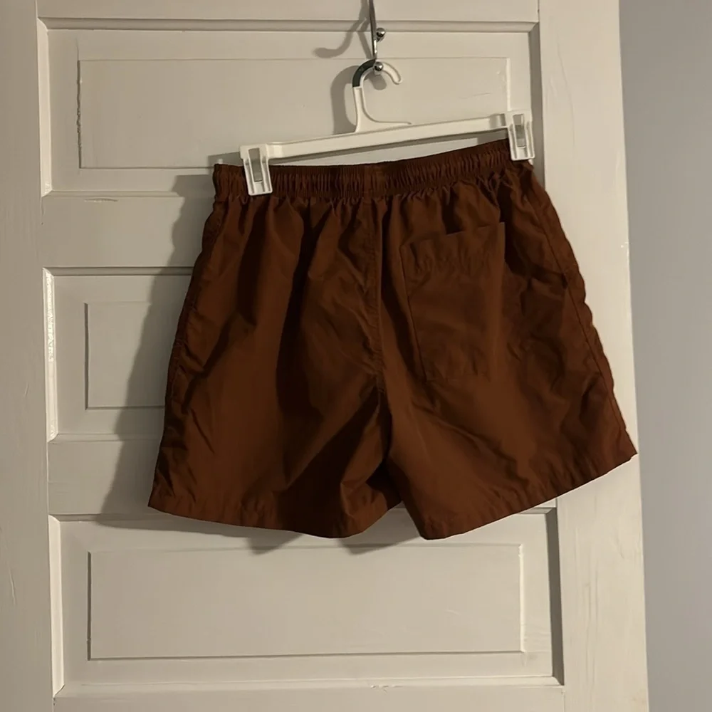 Brown Casual Swim Trunks